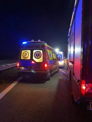 Wypadek na autostradzie A4