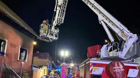 Pożar w Gniewie. Zginęła kobieta z dzieckiem