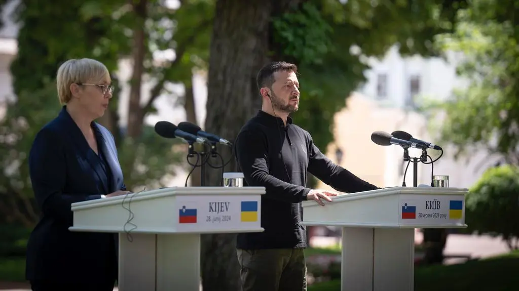 NataszA Pirc Musar i Wołodymyr Zełenski 