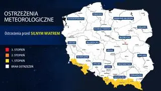 Ostrzeżenia meteorologiczne przed silnym wiatrem