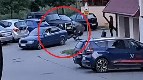 Gdańsk. Auto ciągnęło krzesło obrotowe z pasażerem