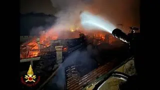 Pożar XVII-wiecznego klasztoru we Włoszech
