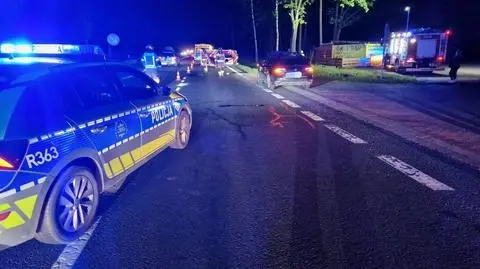 Nie żyje pieszy, który przebiegał przez drogę