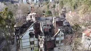 Pożar budynku przy ul. Andersa 30 w Sopocie