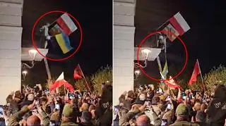Ściągnął flagę Ukrainy z budynku urzędu. Zrobił to na polecenie Brauna