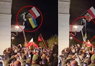 Ściągnął flagę Ukrainy z budynku urzędu. Zrobił to na polecenie Brauna