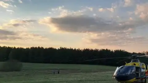 Wypadek z udziałem paralotni