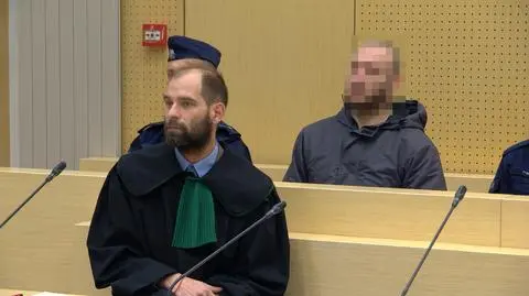 Od lewej: adwokat Maciej Relewicz i oskarżony Łukasz Sz.