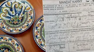 Mężczyzna został ukarany mandatem. 