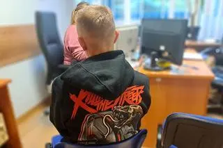 Policyjny pościg za motocyklistą 