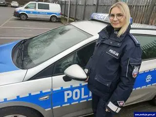 Aspirant sztabowa Marta Anuszkiewicz jest dzielnicową z Komendy Powiatowej Policji w Gołdapi