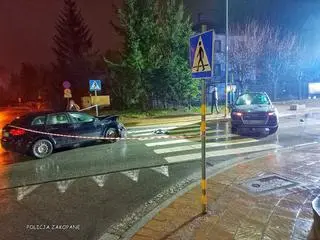 Kolizja i dachowanie w Zakopanem