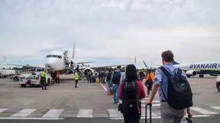 Samoloty linii Ryanair na lotnisku Bruksela-Charleroi