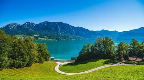 Jezioro Attersee w Austrii
