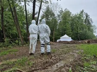 Prace we wsi Puźniki w obwodzie tarnopolskim