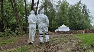 Ekshumacje w nieistniejącej wsi Puźniki w obwodzie tarnopolskim 