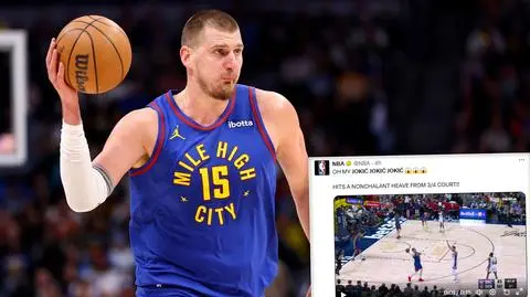 Jokić błysnął rzutem spod swojego kosza