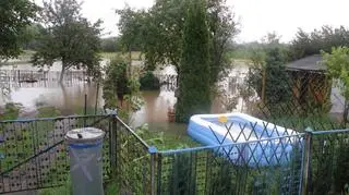 Opadówka zalała również posesje