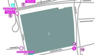 Łódź. Organizacja ruchu wokół cmentarza na Zarzewie