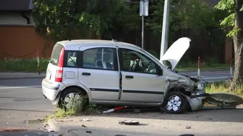 Zderzenie na skrzyżowaniu ulic Północnej i Kasztanowej w Kutnie