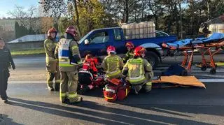 Potrącenie nastolatek w Łasku