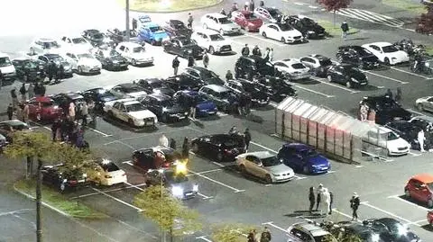 Nocne wyścigi w Olsztynie przerwane przez policję