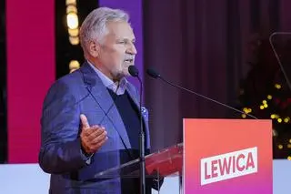 Aleksander Kwaśniewski na kongresie Lewicy
