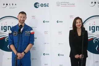 Polski astronauta, członek załogi misji Axiom-4 dr Sławosz Uznański-Wiśniewski już w Warszawie