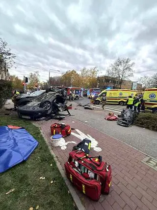 Wypadek w Pruszkowie