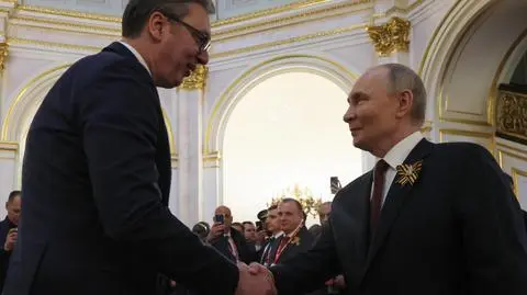 Prezydent Serbii Aleksandar Vuczić w Moskwie