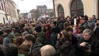 Protest w obronie mieszkańców kamienic przy ul. Józefa