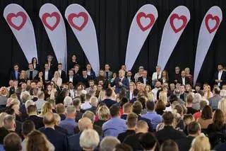 Premier Donald Tusk podczas konwencji Koalicji Obywatelskiej  Warszawie 