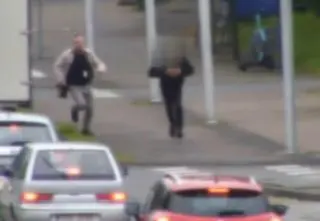 Podczas przerwy w pracy zatrzymał złodzieja. Nagranie
