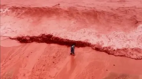 Czerwona Plaża w Iranie
