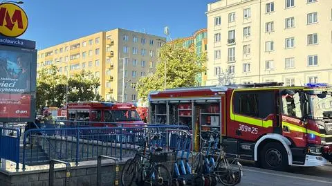 Pożar w warszawskim metrze