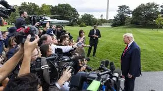 Prezydent Donald Trump odpowiada na pytania po śmierci Charliego Kirka 