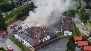 Pożar hotelu w Wiśle