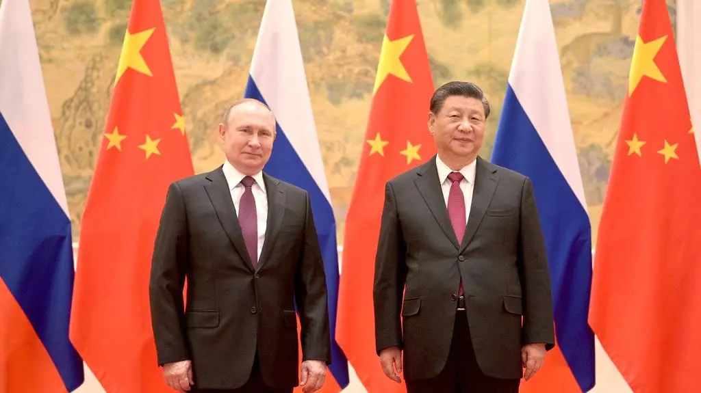 Władimir Putin Xi Jinping spotkali się 4 lutego w Pekinie 