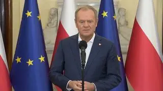 Donald Tusk na konferencji prasowej po posiedzeniu rządu
