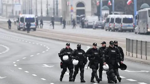 Policja przed obchodami Święta Niepodległości, zdjęcie 2018 roku