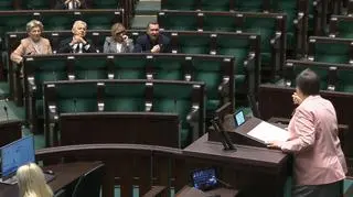 Spięcie Katarzyny Lubnauer i Przemysława Czarnka w Sejmie