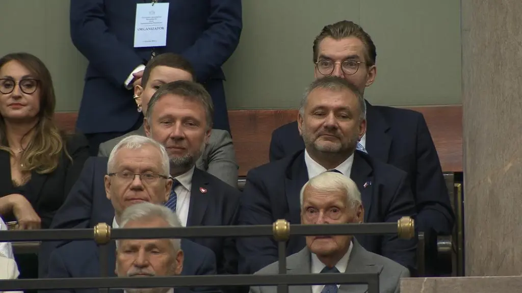 Waldemar Żurek na sali posiedzeń Sejmu