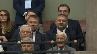 Waldemar Żurek na sali posiedzeń Sejmu