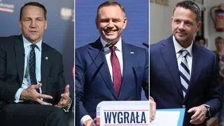 Radosław Sikorski, Karol Nawrocki, Rafał Trzaskowski