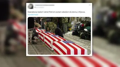 "Operatorzy rakiet Patriot odesłani z Kijowa"? Nie, ci żołnierze zginęli gdzie indziej