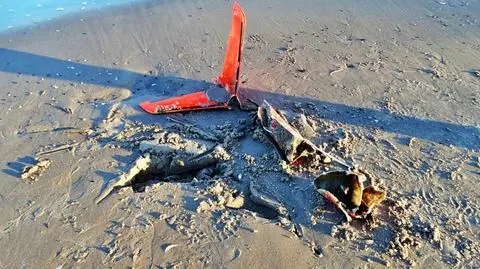 Imitator celu powietrznego znaleziony na plaży w Ustce