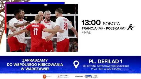 Eurosport i Miasto Stołeczne Warszawa zapraszają do wspólnego kibicowania siatkarzom
