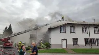 Pożar hotelu w Wiśle