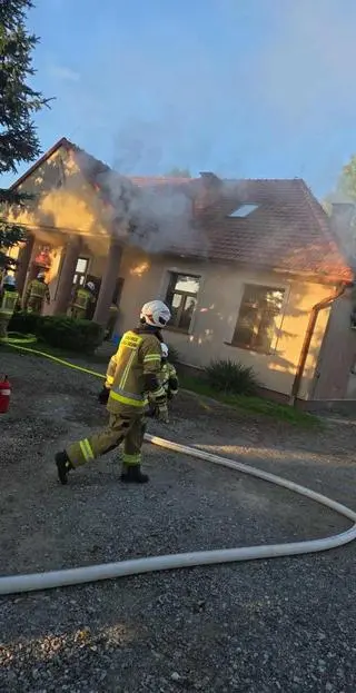 Pożar przedszkola w Zabierzowie Bocheńskim