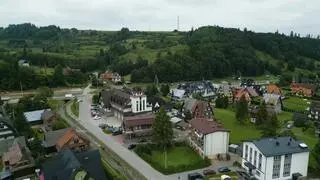Okolice remizy OSP w Białym Dunajcu